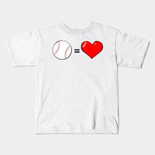 Baseball Is Love Kids T-Shirt